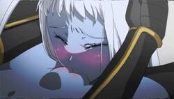 1girl black_capelet black_hat blush blush_stickers bow brown_hair capelet clenched_teeth disembodied_eye gap_(touhou) grin hair_between_eyes hat hat_bow heavy_breathing long_sleeves necktie red_eyes shirt smile solo suenari_(peace) sweat teeth touhou usami_renko white_bow white_shirt